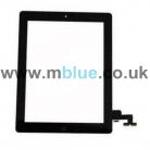 iPad 2nd Gen Digitizer touch screen Black with home button and adhesive