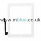iPad 3RD and 4TH Gen Digitizer touch screen white with home button and adhesive