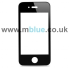iPhone 4S Black Front Replacement Screen Outer Glass Lens